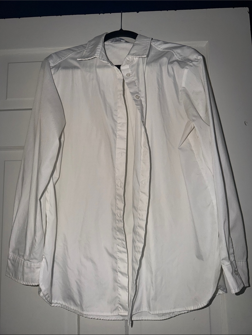White Long-Sleeve Dress Shirt - Classic Collar